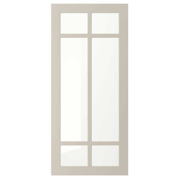 STENSUND Puerta de vidrio, beige, 18x40 "