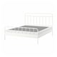 STJÄRNÖ Armazón de cama, blanco/Lyngör blanco, Tamaño King