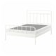 STJÄRNÖ Armazón de cama, blanco/Lyngör blanco, Tamaño queen