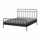 STJÄRNÖ Base de cama, antracita/Lyngör gris oscuro, Tamaño King