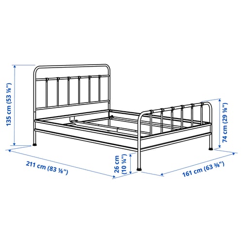 STJÄRNÖ / GRÅFJÄLLET Muebles de dormitorio, juego de 3, blanco, Tamaño queen