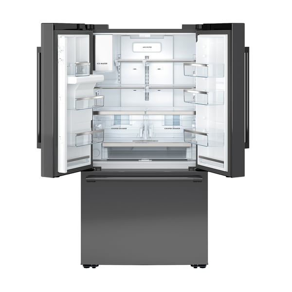 STJÄRNSTATUS Refrigerador con puertas dobles, negro profundidad de la barra de cocina, 22.6 cu.ft
