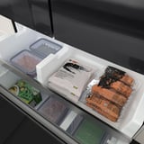STJÄRNSTATUS Refrigerador con puertas dobles, negro profundidad de la barra de cocina, 22.6 cu.ft