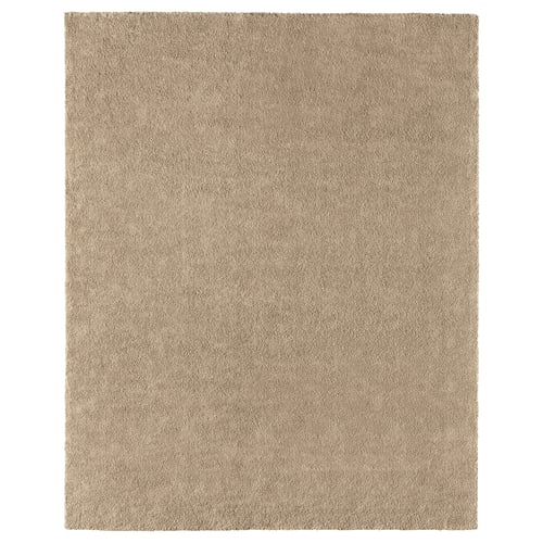 STOENSE Alfombra, pelo corto, beige, 7 ' 10 "x10 '