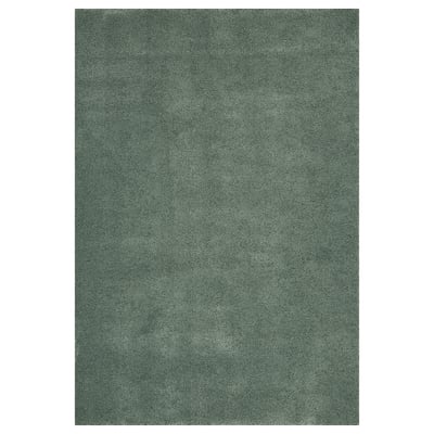 STOENSE Alfombra, pelo corto, verde pálido, 4 ' 4 "x6 ' 5 "