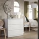 STORKLINTA Gavetero de 3 cajones, blanco/función de anclaje/desbloqueo, 27 1/2x18 7/8x29 1/2 "