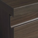 STORKLINTA Gavetero de 3 cajones, marrón oscuro/efecto de roble función de anclaje/desbloqueo, 27 1/2x18 7/8x29 1/2 "