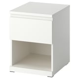 STORKLINTA Mesa de noche, blanco/+1 cajón, 15 3/4x18 7/8x20 7/8 "
