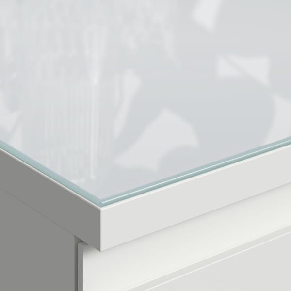 STORKLINTA Tablero de vidrio, transparente, 55 1/8x18 7/8 "