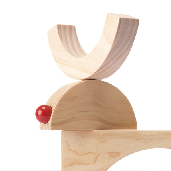 STRÅLA Adorno de mesa LED, funciona con pilas/reno