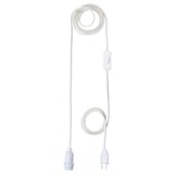 STRÅLA Juego de cables, blanco, 157 "