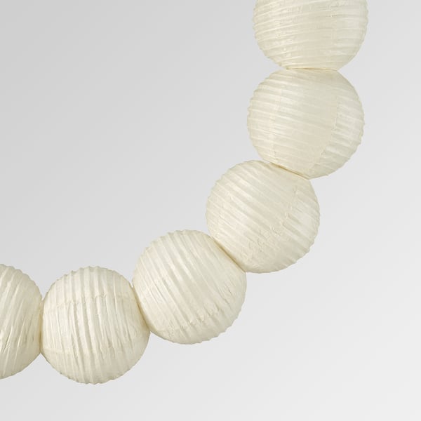 STRÅLA Lámpara colgante LED, balón círculo/blanco