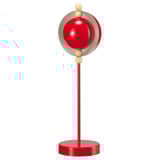 STRÅLA Lámpara de mesa decorativa LED, metal funciona con pilas/rojo
