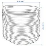 STRANDSKATA Bolsa de almacenamiento, trenzado/multicolor, 7 ¾ "