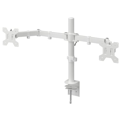 STUBBERGET Soporte para 2 monitores, blanco