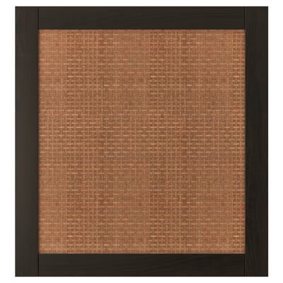 STUDSVIKEN Puerta, marrón oscuro/álamo negro, 23 1/2x25 1/8 "