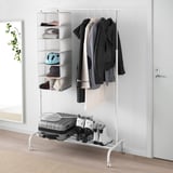 STUK Almacenaje+7 compartimientos, blanco/gris, 11 ¾x11 ¾x35 ½ "