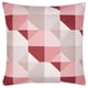 SVARTHÖ Funda para cojín, rosado/beige, 20x20 "