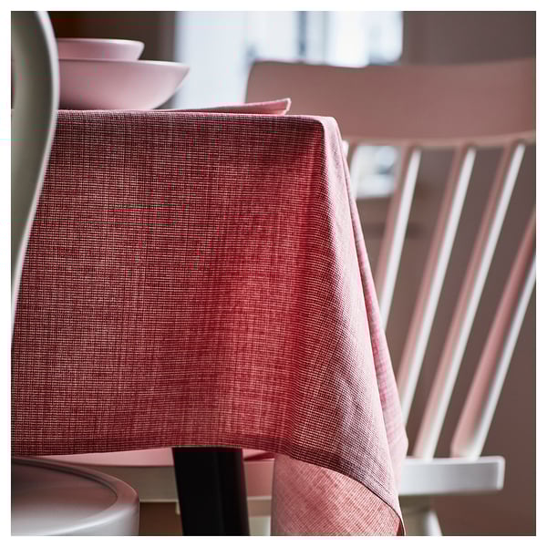 SVARTSENAP Mantel, rojo-rosado, 57x94 "
