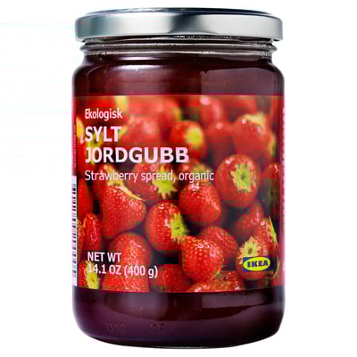 SYLT JORDGUBB Mermelada de fresa, orgánico, 14 oz