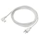 Opción: SYMFONISK Cable de energía eléctrica, textil/blanco, 11 ' 6 "