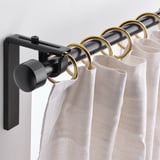 SYRLIG Anilla para cortina+clip/gancho, dorado, 1 1/2 "