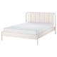 TÄLLÅSEN Armazón cama tapizado+colchón, Kulsta beige claro/Vesteröy Firmeza: media., Tamaño full