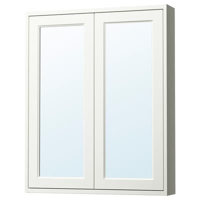 TÄNNFORSEN Gabinete de espejo+puertas, blanco, 30x6x37 "