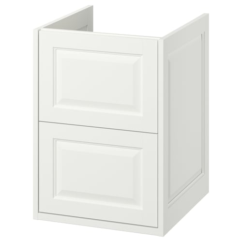 TÄNNFORSEN Mueble para baño+cajones, blanco, 18x21x25 1/8 "