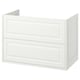 Opción: TÄNNFORSEN Mueble para baño+cajones, blanco, 36x21x25 1/8 "