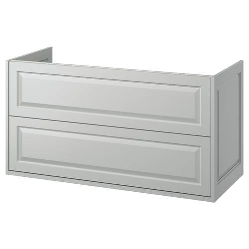 TÄNNFORSEN Mueble para baño+cajones, gris claro, 48x21x25 1/8 "
