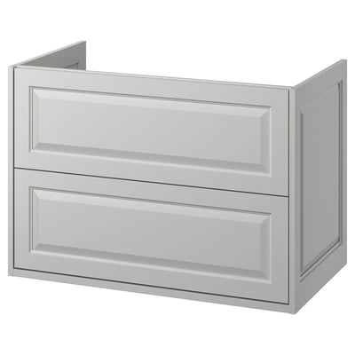 TÄNNFORSEN Mueble para baño+cajones, gris claro, 36x21x25 1/8 "