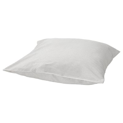 TÅGVECKLARE Funda de almohada, blanco/gris oscuro, 26x26 "