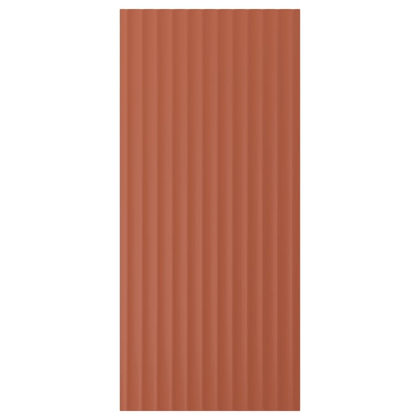 TERRSJÖ Puerta, marrón rojizo motivo de ondas, 18x40 "