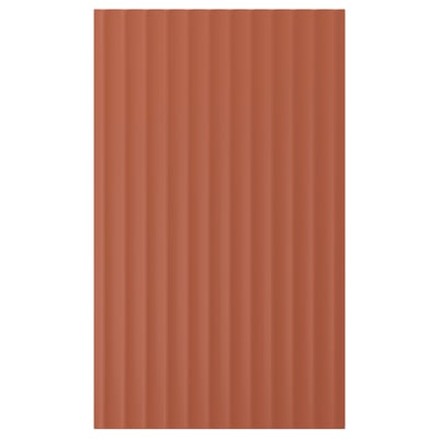 TERRSJÖ Puerta, marrón rojizo motivo de ondas, 18x30 "
