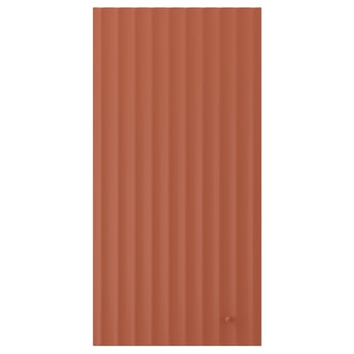 TERRSJÖ Puerta, marrón rojizo motivo de ondas, 15x30 "