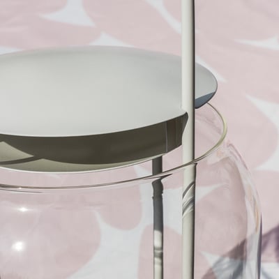 TOFSAND Farolillo vela grande, int/ext, blanco, 17 ¼ "