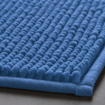 TOFTBO Alfombra de baño, azul vivo, 20x31 "