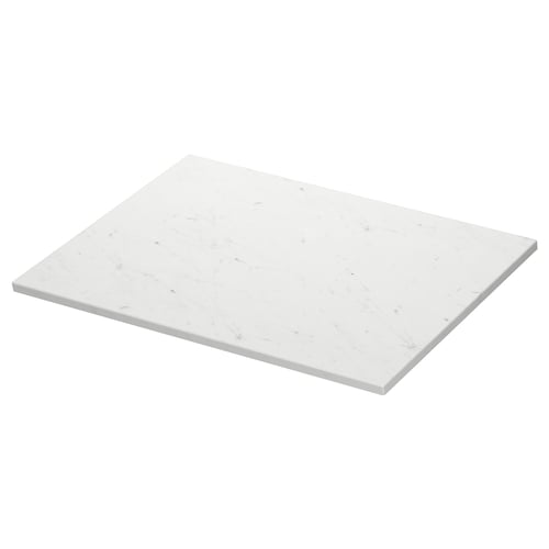 TOLKEN Barra de baño, blanco efecto de mármol/tablero laminado, 31x21 1/2 "