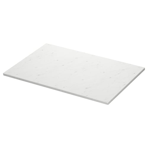 TOLKEN Barra de baño, blanco efecto de mármol/tablero laminado, 37x21 1/2 "