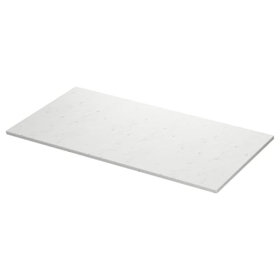 TOLKEN Barra de baño, blanco efecto de mármol/tablero laminado, 49x21 1/2 "