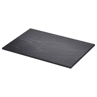 TOLKEN Barra de baño, negro efecto de mármol/tablero laminado, 37x21 1/2 "