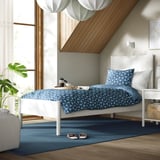 TONSTAD Base de cama, color hueso/Luröy, Tamaño twin