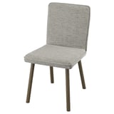 TONSTAD Silla, Viarp beige/marrón/marrón efecto de roble