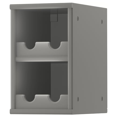 TORNVIKEN Gabinete abierto, gris, 9x14 5/8x15 "