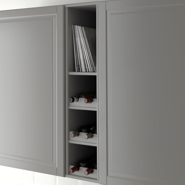 TORNVIKEN Gabinete abierto, gris, 9x14 5/8x40 "