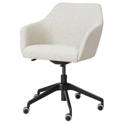TOSSBERG / LÅNGFJÄLL Silla para reuniones, Gunnared beige/negro