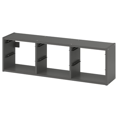 TROFAST Almacenamiento de pared, gris, 39x11 3/4 "