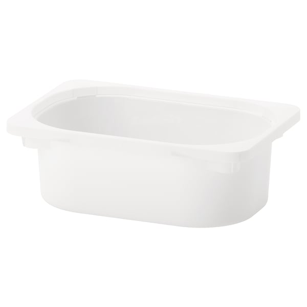 TROFAST Caja de almacenaje, blanco, 7 ¾x11 ¾x4 "