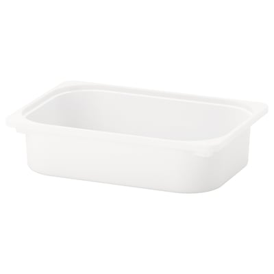 TROFAST Caja de almacenaje, blanco, 16 ½x11 ¾x4 "